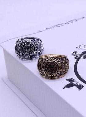 欧美纸牌屋戒指周边个性百搭潮男