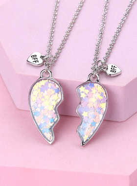 高颜值亮片星星项链男女同款