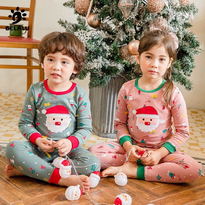 呗啦噜儿童内衣套装纯棉保暖家居服睡衣男童女童秋衣秋裤圣诞套装,童装/婴儿装/亲子装,内衣套装,淘宝优惠券,粉丝福利购,淘宝优惠卷