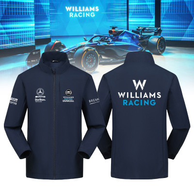 可定制立领休闲夹克威廉姆斯车队F1一级方程式赛车服车迷周边外套
