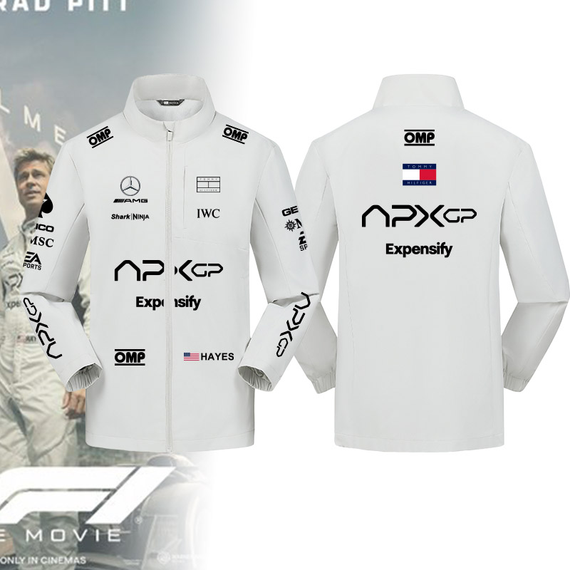 可印制LOGO机车夹克F1狂飙飞车电影赛车手APXGP皮特同款周边外套