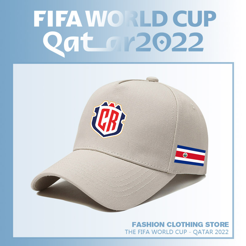 卡塔尔世界杯足球赛哥斯达黎加队运动棒球帽可调节户外出游防晒帽