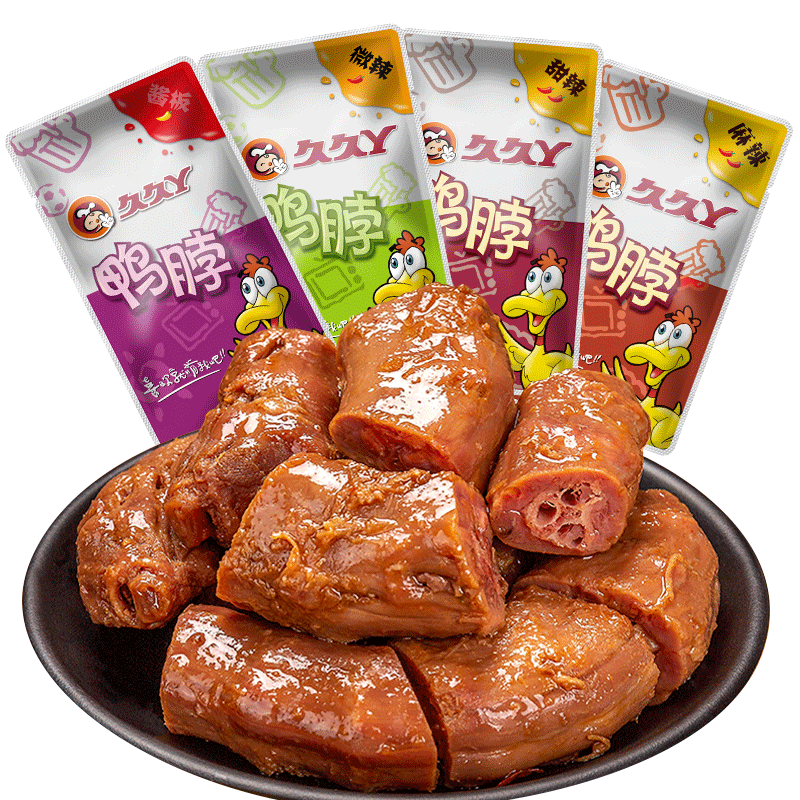 久久丫500g卤味酱香麻辣鸭脖子