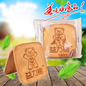 益力熊松香煎饼500g鸡蛋煎饼小熊饼干东阳正香源煎饼零食品