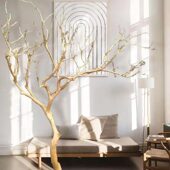 干树枝造景干枝树干许愿树枯树室内庭院造型树枝干原木树枝装 饰树