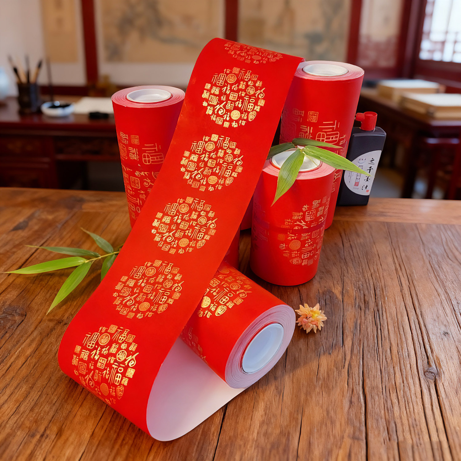 100m长卷铜版纸珠江对联纸