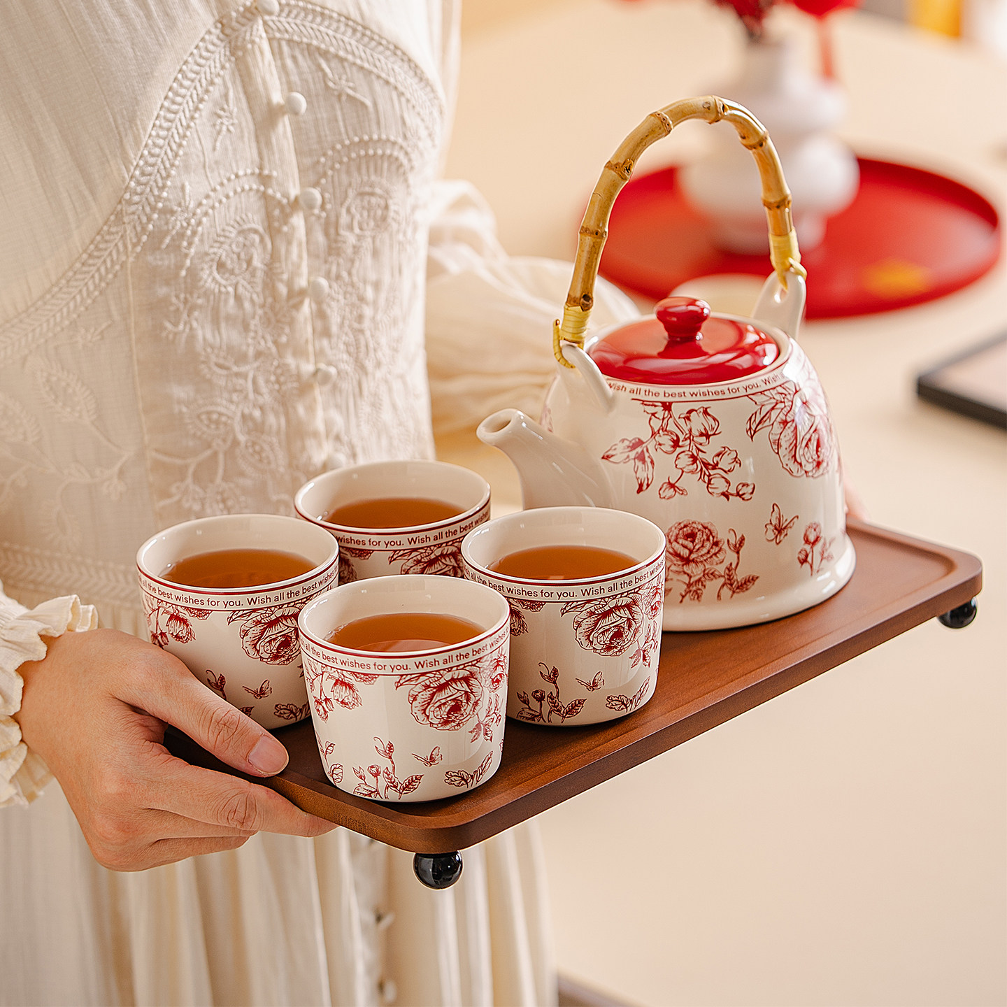 婚礼敬茶喜杯水壶茶具套装实用新婚订婚礼物送新人娘结婚陪嫁用品,节庆用品/礼品,创意礼盒/礼品套组,淘宝优惠券,粉丝福利购,淘宝优惠卷