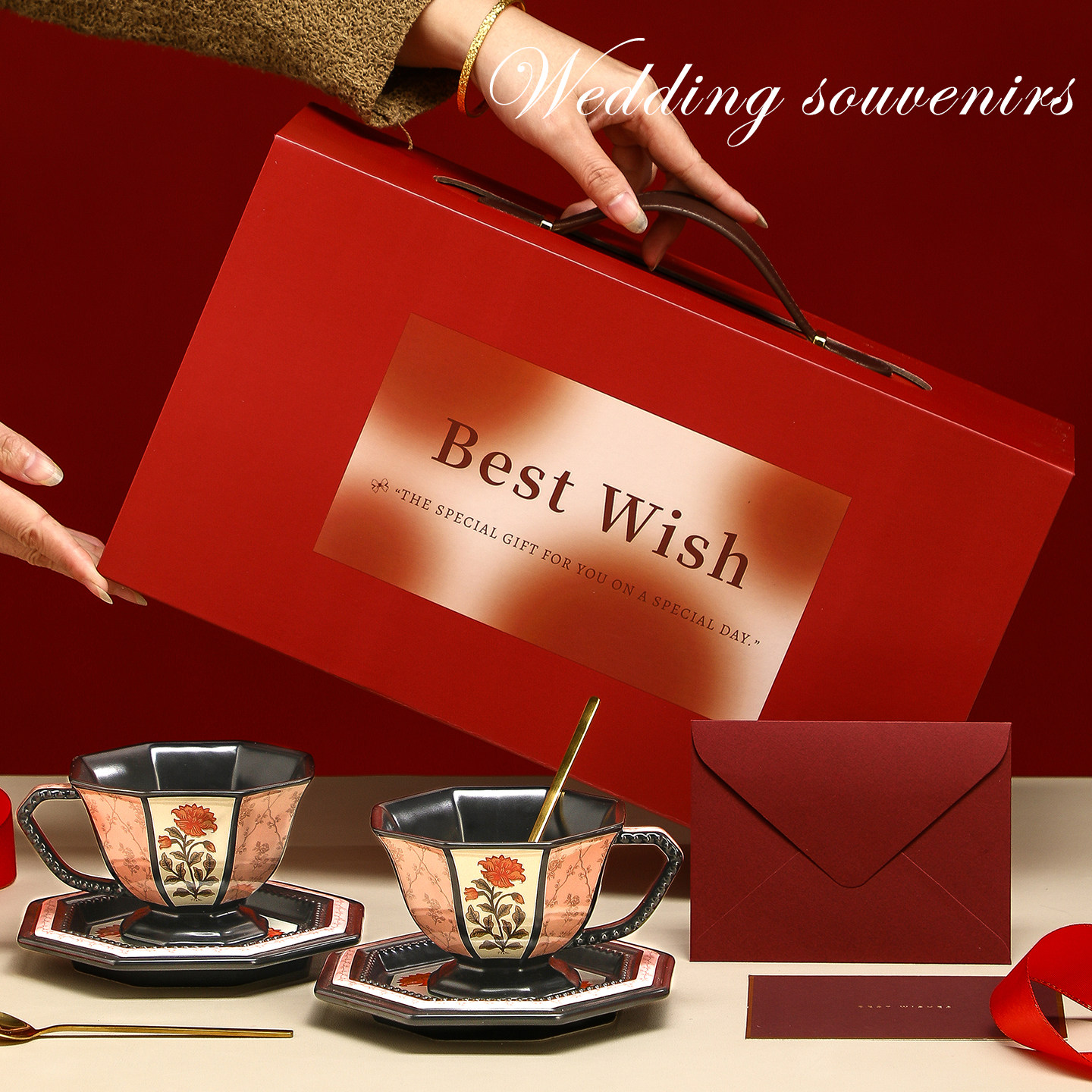 复古咖啡杯高级感轻奢生日新年新婚礼物送新人闺蜜女朋友杯子礼盒,节庆用品/礼品,创意礼盒/礼品套组,淘宝优惠券,粉丝福利购,淘宝优惠卷