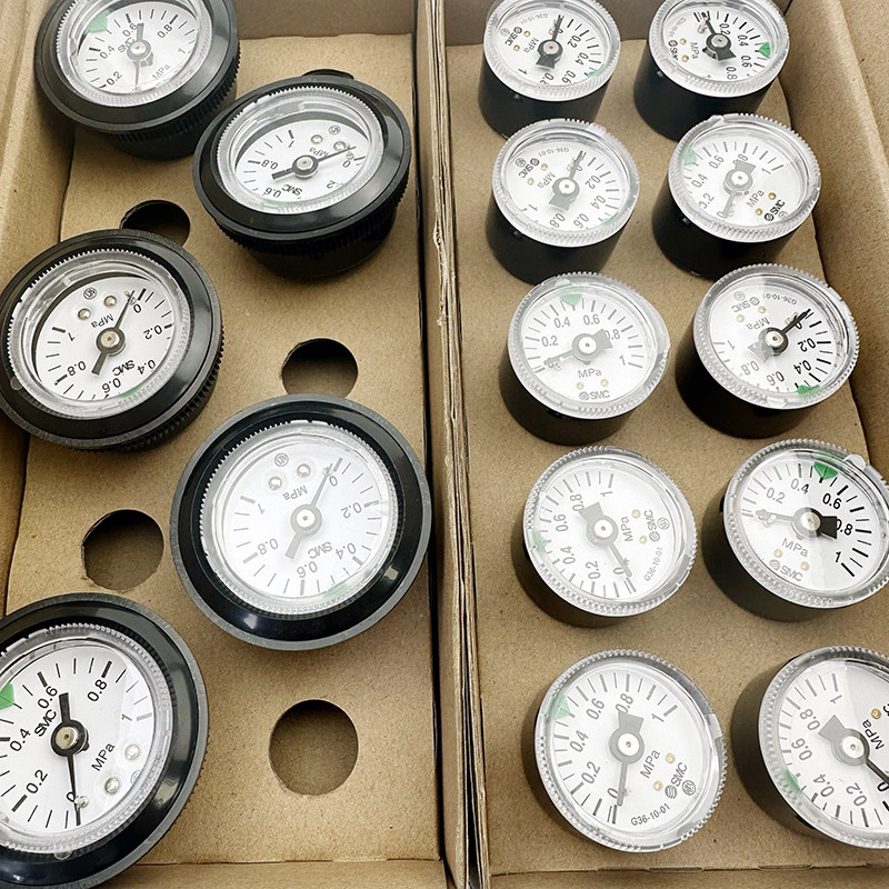 SMC气动真空负压表过滤器G36/G46/G43/G33-10-4-2-01MC气源压力表