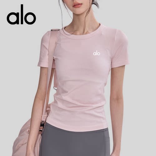 AIo2026速干运动T恤女速干修身健身短袖专业跑步训练瑜伽服上衣