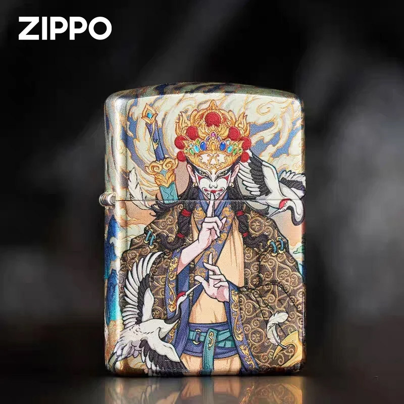 圣诞礼物】zippo打火机白鹤童子