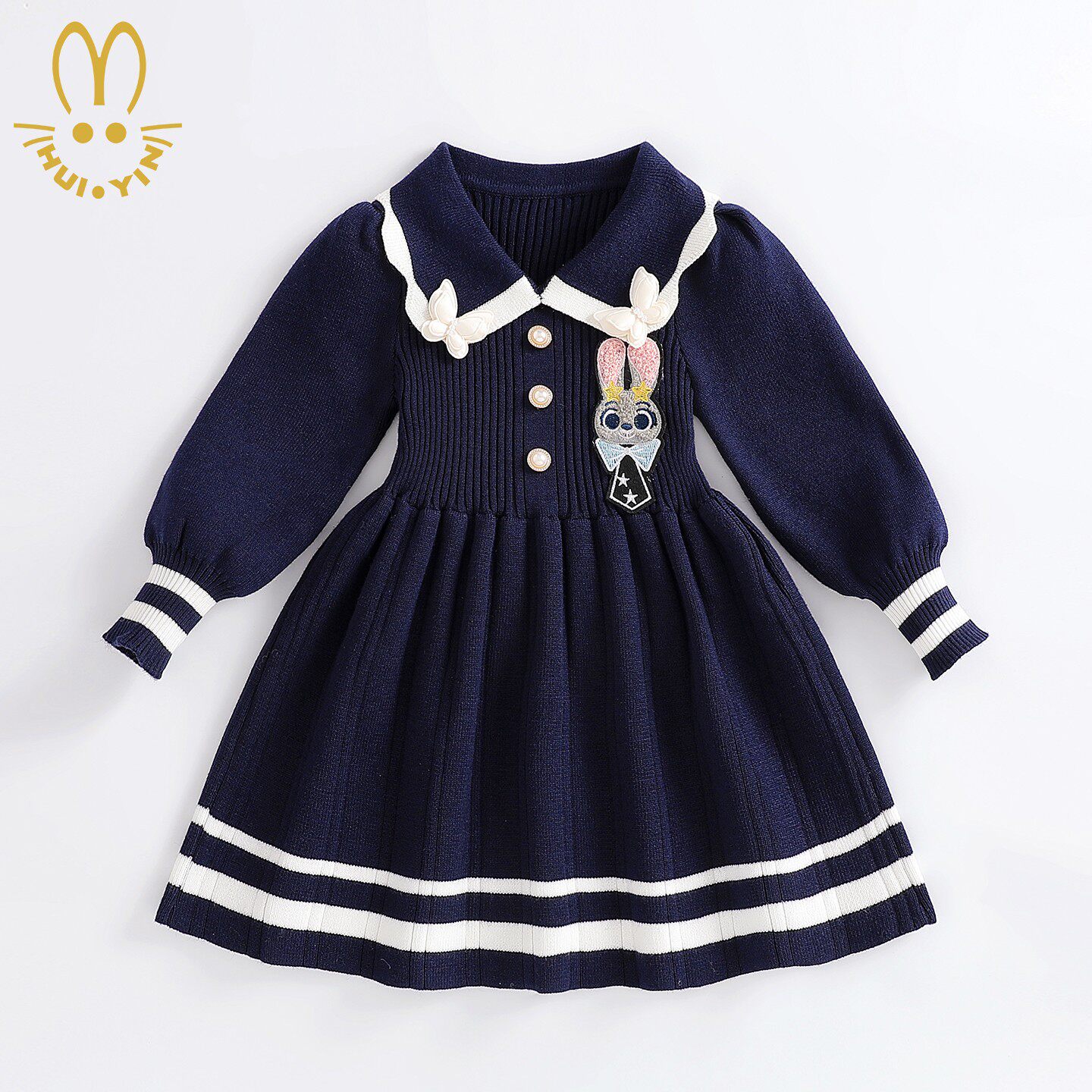 朱迪兔子警官连衣裙女童春装迪士尼疯狂动物城公主裙裙子儿童衣服