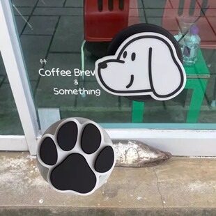 Theearthroom 磨砂黑白狗狗系列磁吸手机支架 可爱手机支架