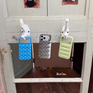 Theearthroom波点设计纯色羽绒服全包手机壳 pu皮手机壳 17promax手机壳