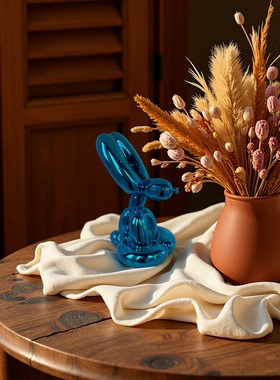 气球兔摆件软装家居饰品礼品创意家居装饰搭配客厅艺术品雕塑