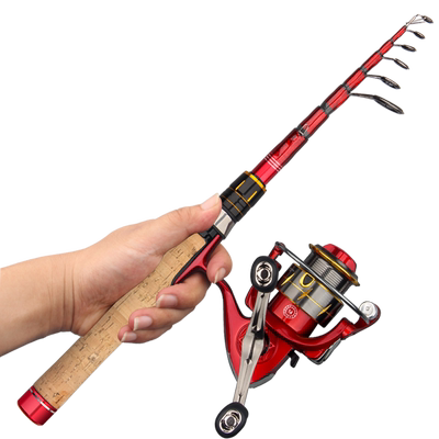 钓炫伸缩路滑竿超短便携