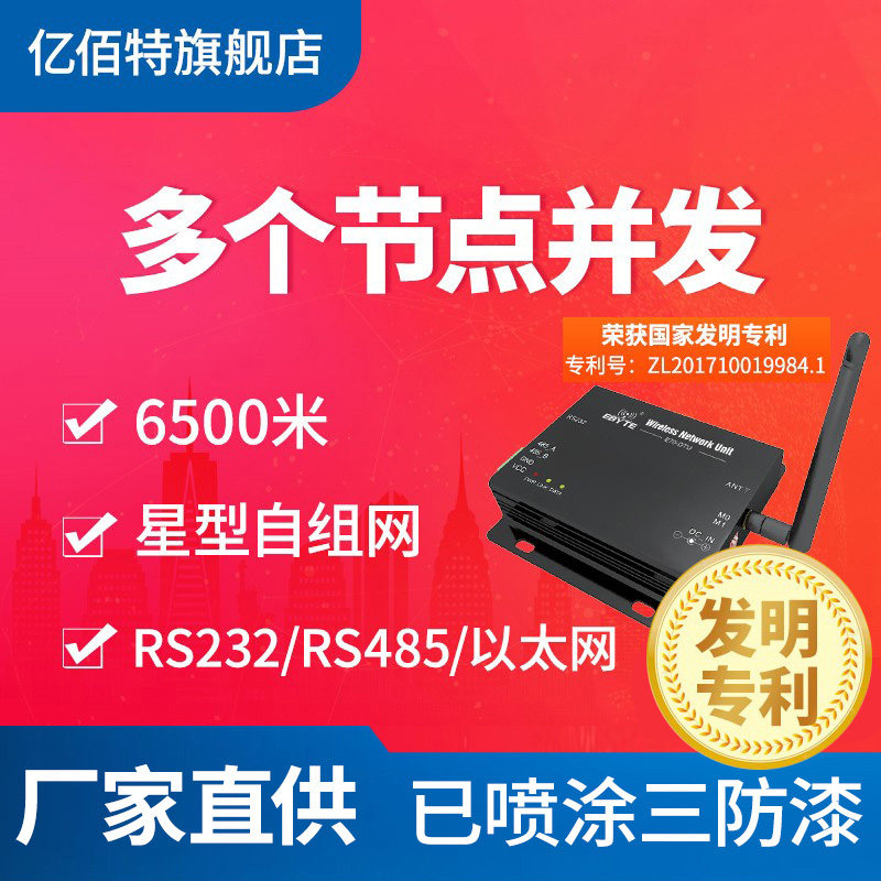 433M自组网dtu以太网串口服务器