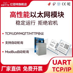 TTL串口转以太网模块透传ModBus服务器TCP/IP超级网口RTU网关MQTT
