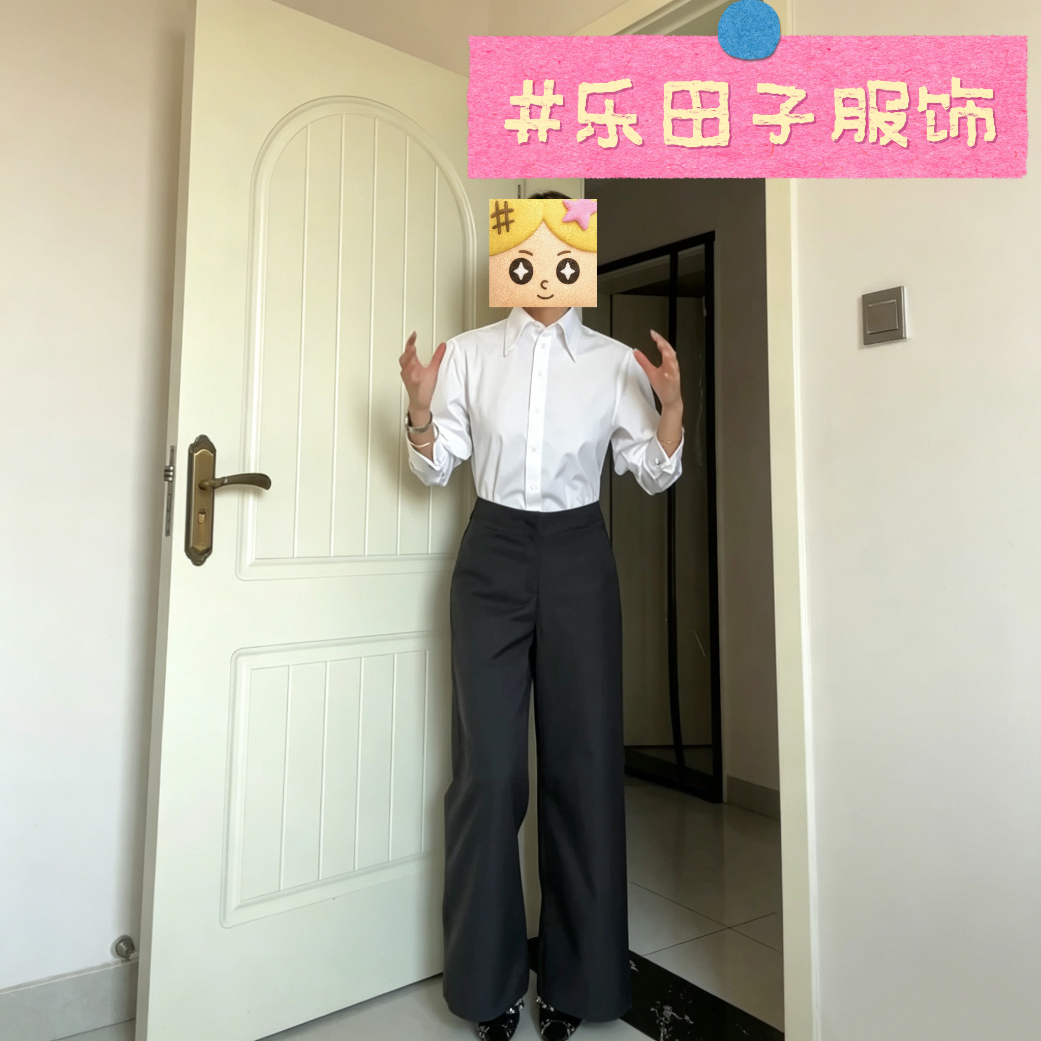 乐田子服饰店铺西装裤女夏季新款百搭直筒休闲宽松长裤修身阔腿裤
