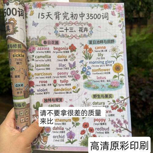 初中初中英语15牢记3500词汇阶段趣味漫画通用合集笔记本