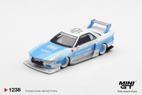 [V的预售]MINIGT 1:64 #1238 尼桑LB R32 合金汽车模型
