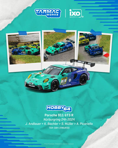 [V的预售]TW 1:64 保时捷911 GT3R 纽北 24h 合金汽车模型