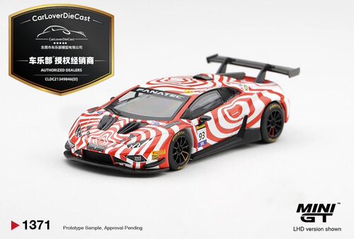[V的预定]MINIGT #1371 兰博基尼小牛 Wall Racing 合金汽车模型