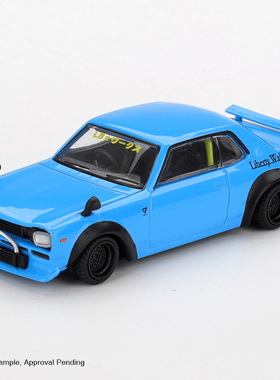 [V的预售]MINIGT #1169 日产Nissan  LBWK蓝色 1:64 合金汽车模型