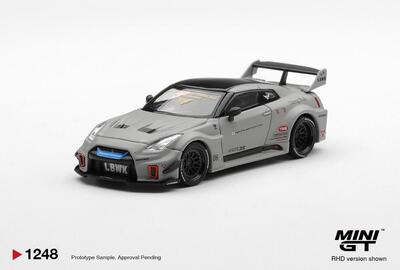 [V的预售]MINIGT #1248 1:64 日产gtr r35 LBWK 合金汽车模型