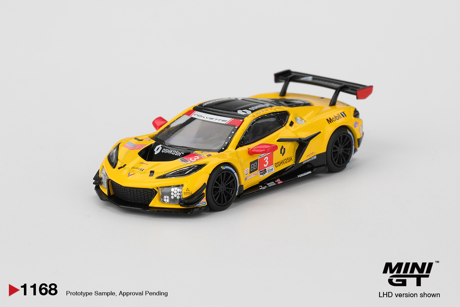 [V的预售]MINIGT 1:64 #1168 雪佛兰Z06 GT3 合金汽车模型