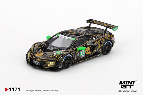 [V的现货]MINIGT#1171 雪佛兰科尔维特Z06GT3 1:64 合金汽车模型
