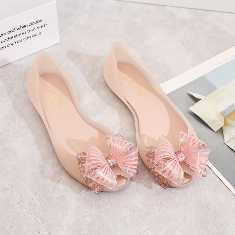 2022夏季新款果冻鞋女凉鞋平跟软底舒适塑料平底休闲防水沙滩雨鞋