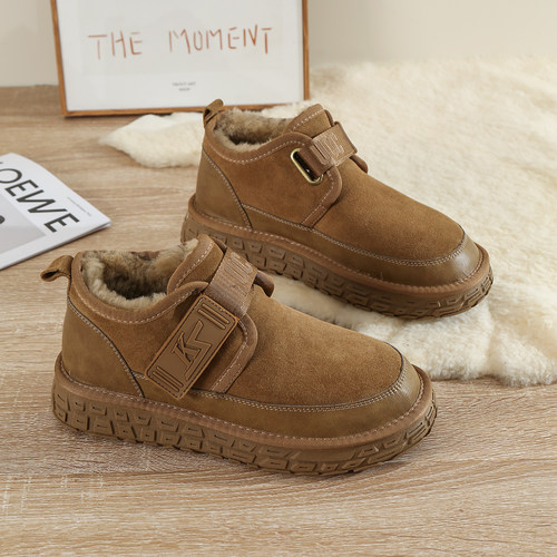 全羊毛雪地靴男冬季新款棉鞋