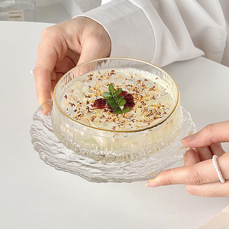 半刻玻璃精致甜品燕窝碗