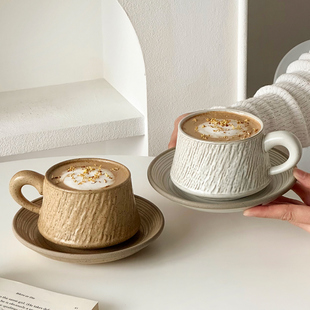 复古咖啡杯陶瓷高档精致女士下午茶浓缩拿铁手冲拉花专用杯碟套装