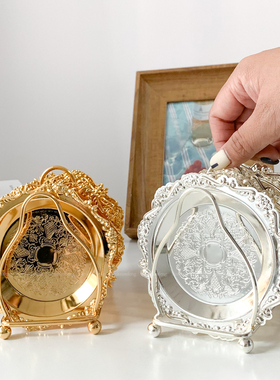 半刻ins风*宫廷风杯垫* 北欧复古水杯隔热垫不锈钢茶托杯托垫家用