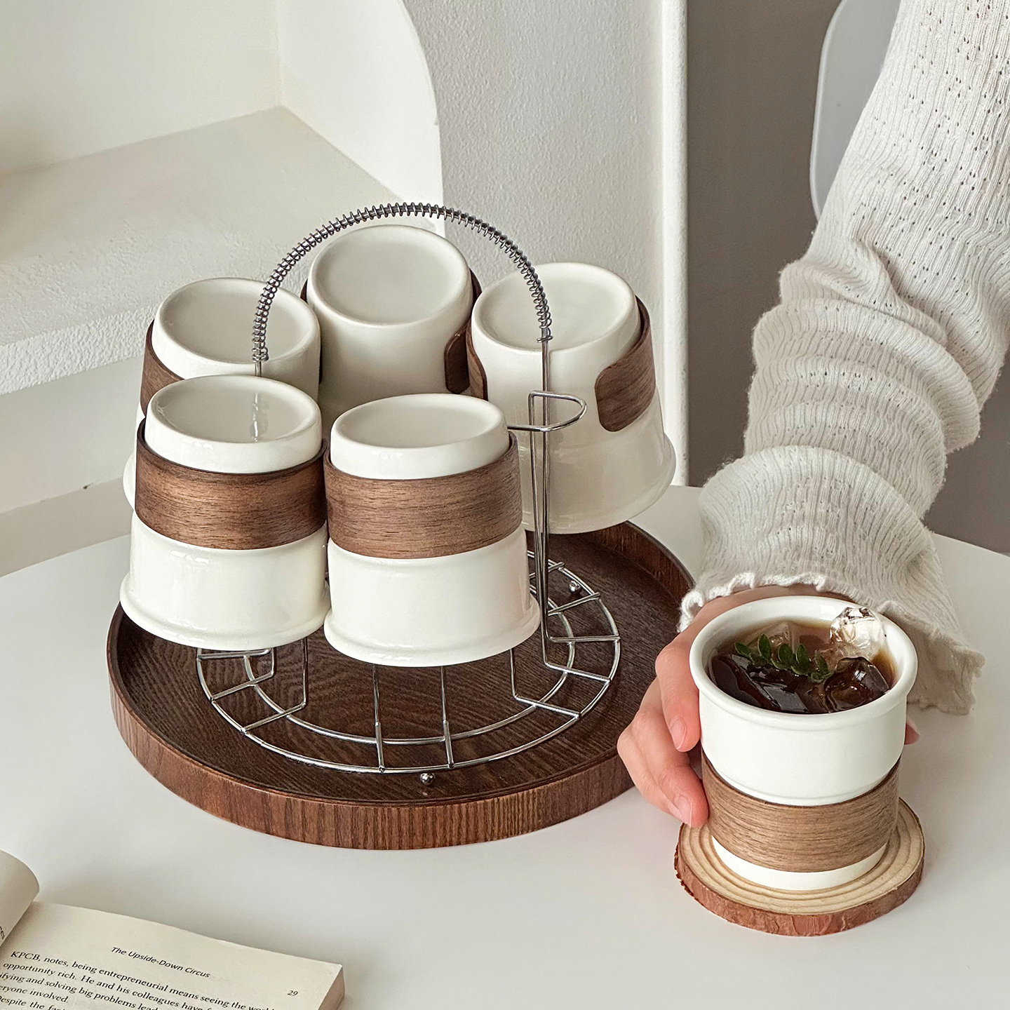 高颜值陶瓷杯具套装家用客厅喝水杯待客杯子一套乔迁新居茶具茶杯