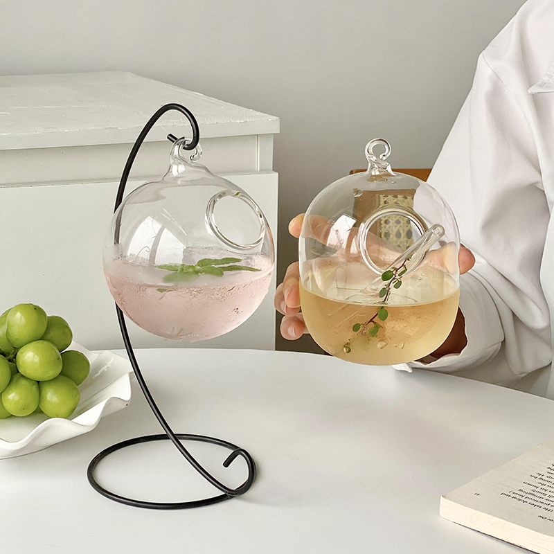 创意鸟笼造型玻璃鸡尾酒杯小众