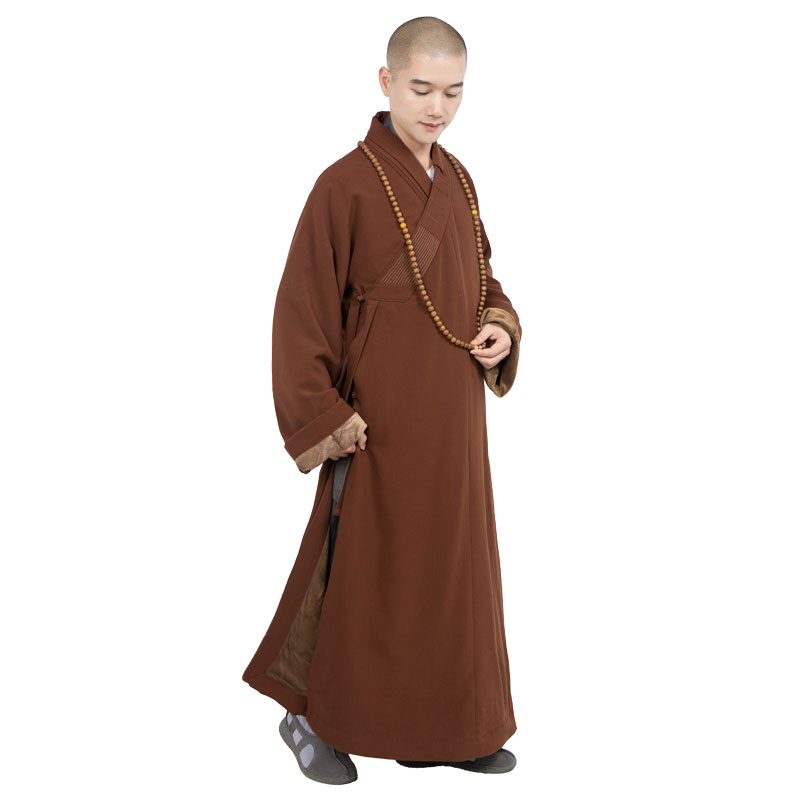 新款梵林秋冬僧服长褂加绒和尚服长短褂僧衣大小褂棉衣长衫短褂套