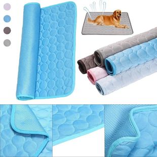 Pet Cooling Mat Dog Cat Sleeping Pad Cool Ice Silk Moisture-