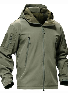 Softshell Sharkskin TAD Tactical Jacket Men Outdoor Camoufla