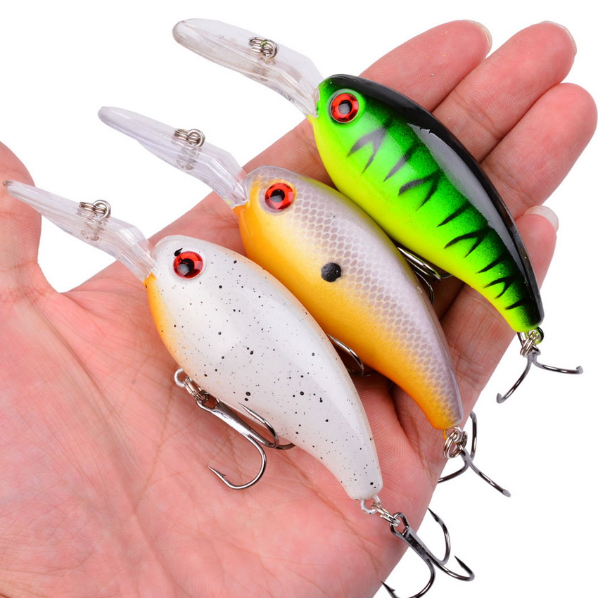 1Pcs Crank Fishing Lure Bait Wobbler 14g 10cm Minnow Isca Ar