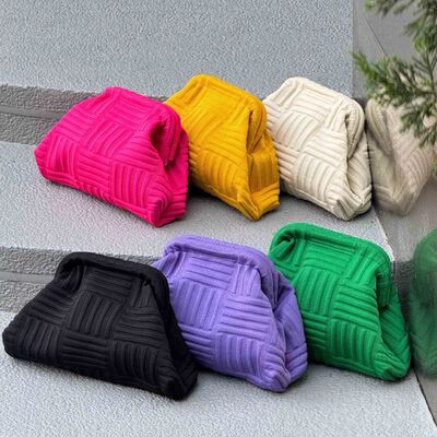 2026 Women's New Knitted Makeup Bag Large Capacity Versatile