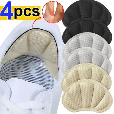4pcs Heel Stickers Insoles Patch Anti-Pain Cushion Pads Heel