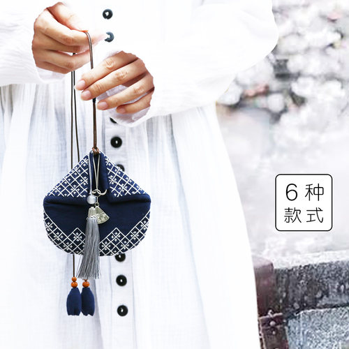刺子绣diy零钱包包布艺礼物刺绣