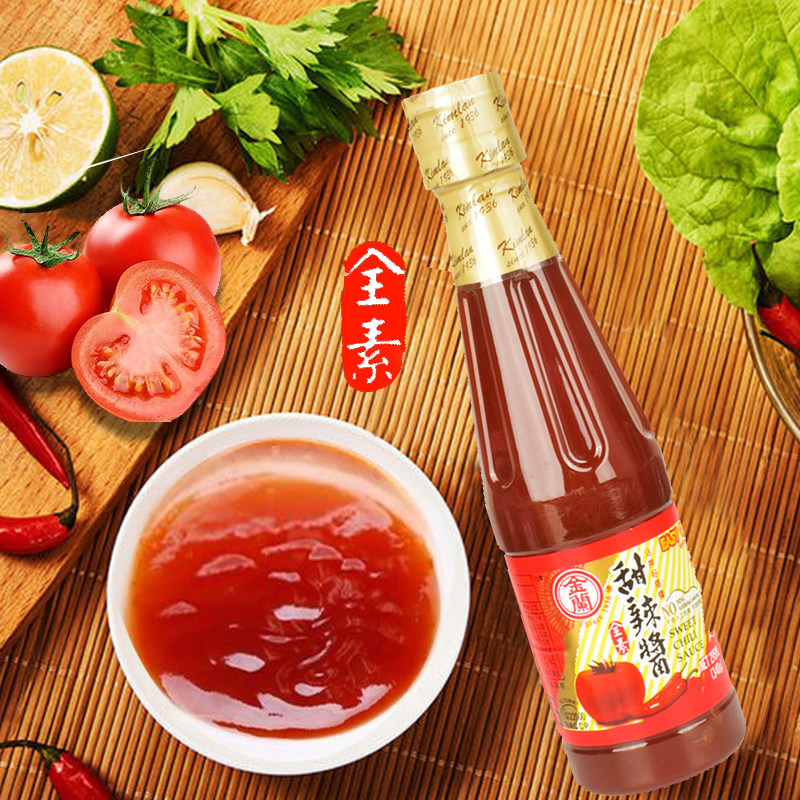 台湾原装金兰甜辣酱340g 酸甜微辣泰式手抓饼关东煮蚵仔煎酱素食