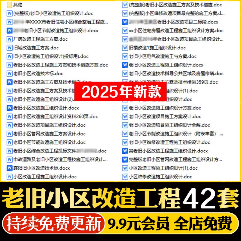 老旧小区旧城管网道路节能改造维修施工组织设计技术措施方案技术