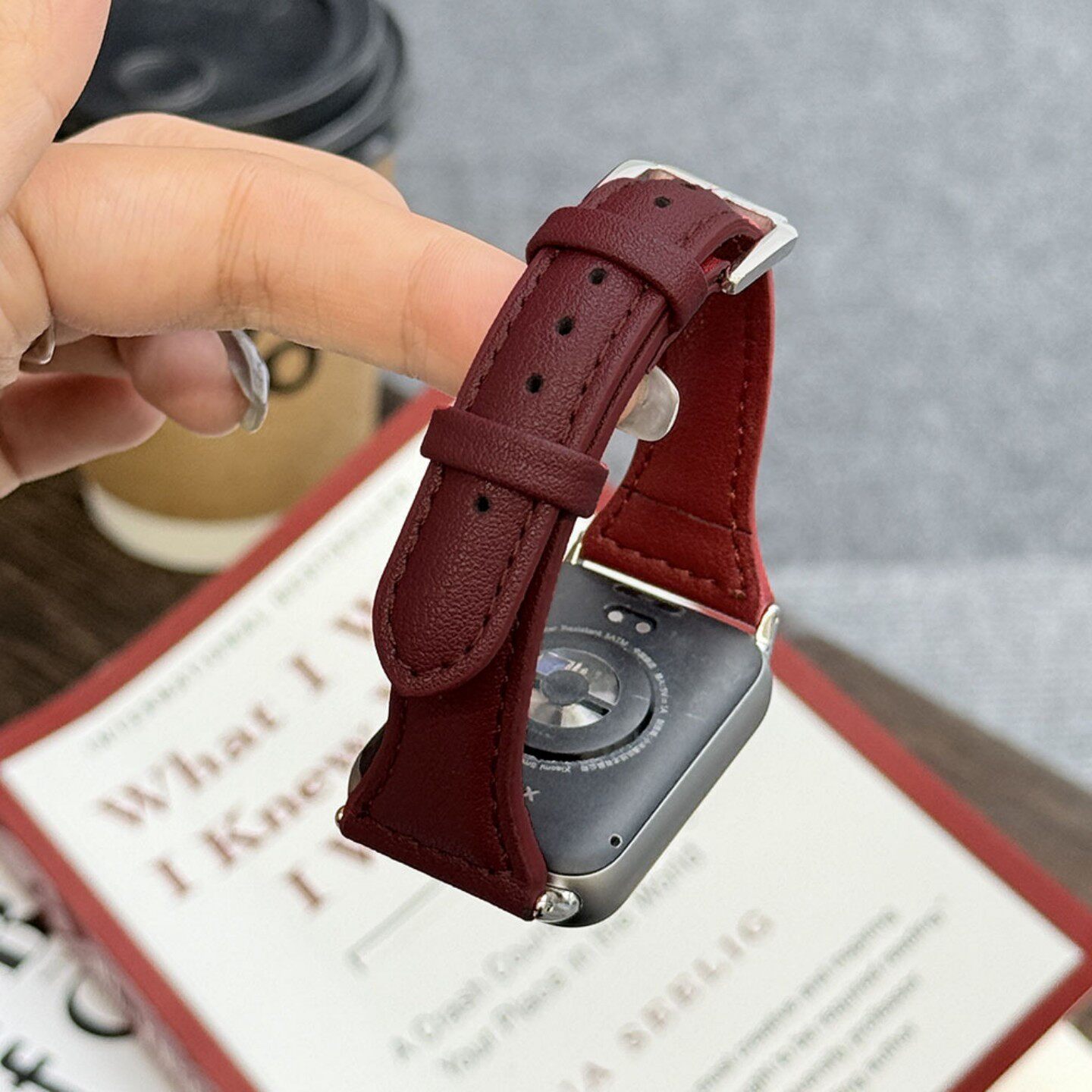 适用小米手环小蛮腰皮质腕带