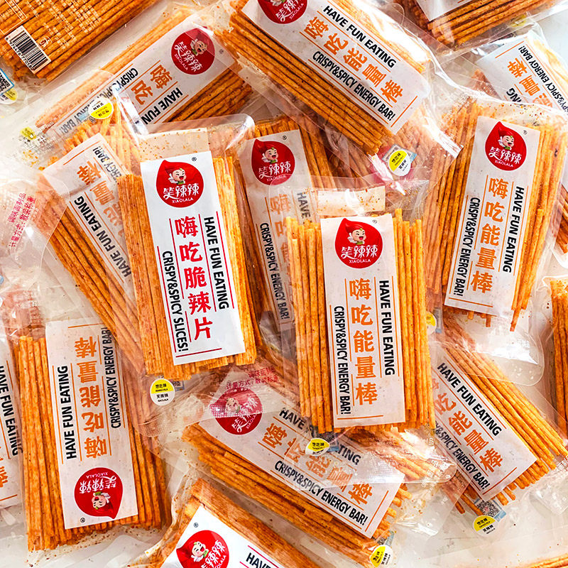 笑辣辣嗨吃能量棒辣条脆辣片过桥米线香辣棒麻辣怀旧解馋零食小吃,零食/坚果/特产,豆腐干,淘宝优惠券,粉丝福利购,淘宝优惠卷