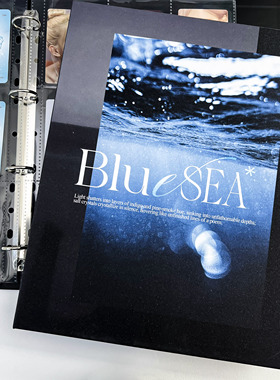 大a4黑色满天星卡册九宫格活页硬壳专辑小卡拍立得明信6寸镭射票